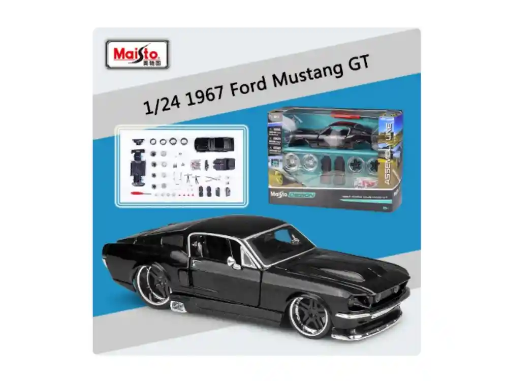 Carro A Escala 1/24 Ford Mustang 1967 Para Armar Colección