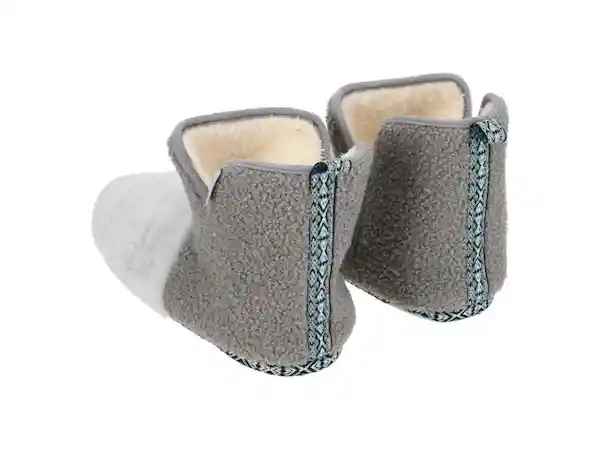 Pantuflas Bota Mujer Gris 39-40 Casaideas