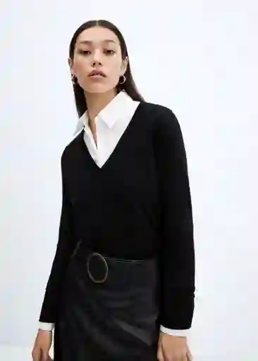 Jersey Luccav Negro Talla L Mujer Mango