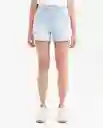 Short Claro Femenino Azul Cristalino Claro Talla 12 Chevignon
