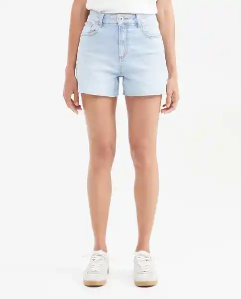 Short Claro Femenino Azul Cristalino Claro Talla 12 Chevignon