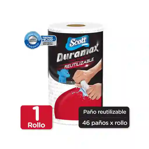 Toalla De Papel Reutilizable Scott Duramax 1 Rollo 46h