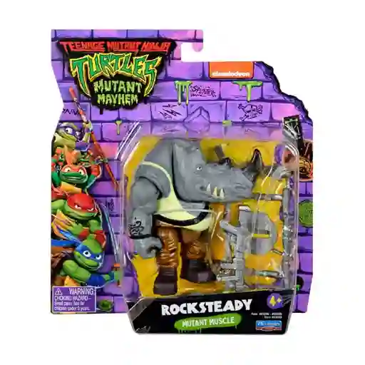 Figura Coleccionable Rocksteady Tortugas Ninja Movie Basico