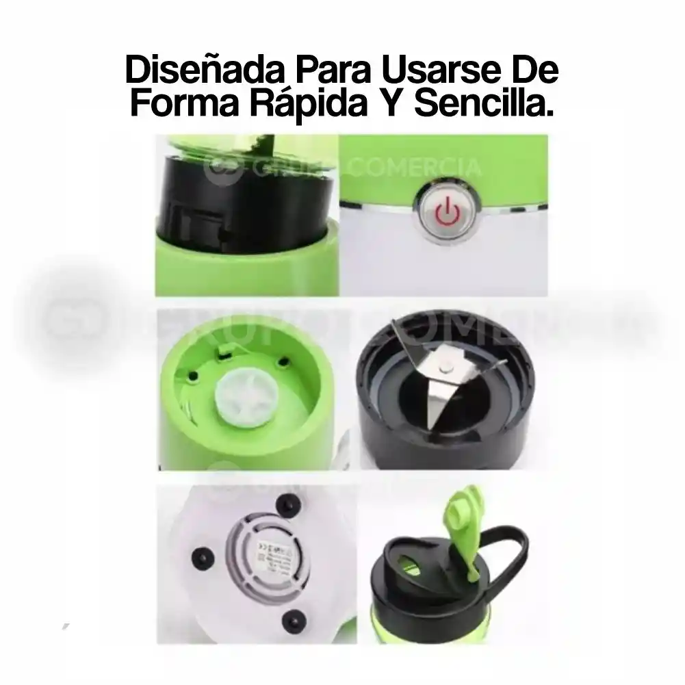 Mini Licuadora Doble Vaso Para Batidos Jugos Shaken Take 3 Pro 500ml