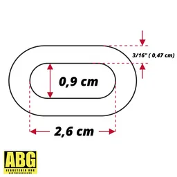 Cadena Galvanizada 3/16 Pulgadas X 1 Mt