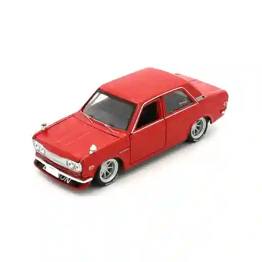 Carro A Escala 1/24 1971 Datsun 510 Rojo Para Armar