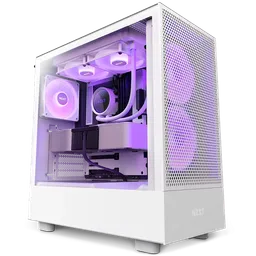 Caja Atx Nzxt H5 Flow Rgb (blanco)