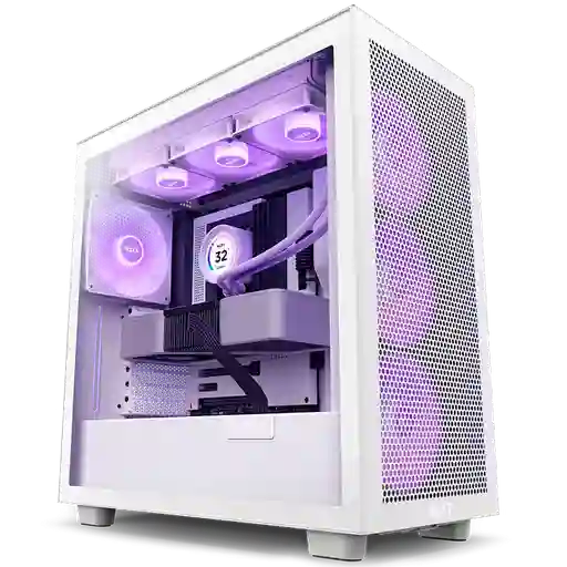 Caja Atx Nzxt H7 Flow Rgb (blanco)