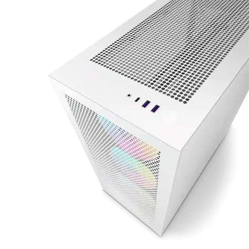 Caja Atx Nzxt H7 Flow Rgb (blanco)