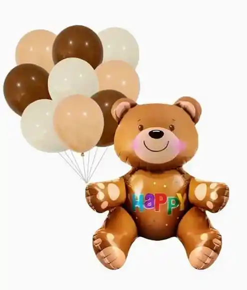 Globo Metalizado De Oso 3d (grande)