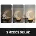 Lámpara Led De Mesa Diseño Luna Táctil Recargable 3 Tonos