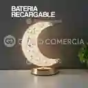 Lámpara Led De Mesa Diseño Luna Táctil Recargable 3 Tonos