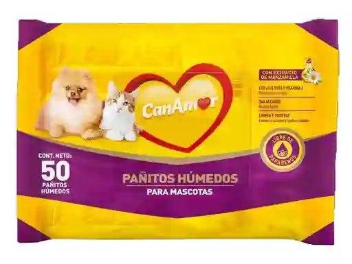 Pañitos Húmedos Con Amor X 50 Und