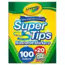 Crayola Super Tips 120 Marcadores Lavables 100+20 Silly Scent