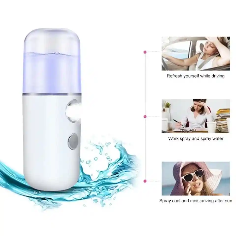 Vapor Ozono Facial, Spa Portátil Hidratante