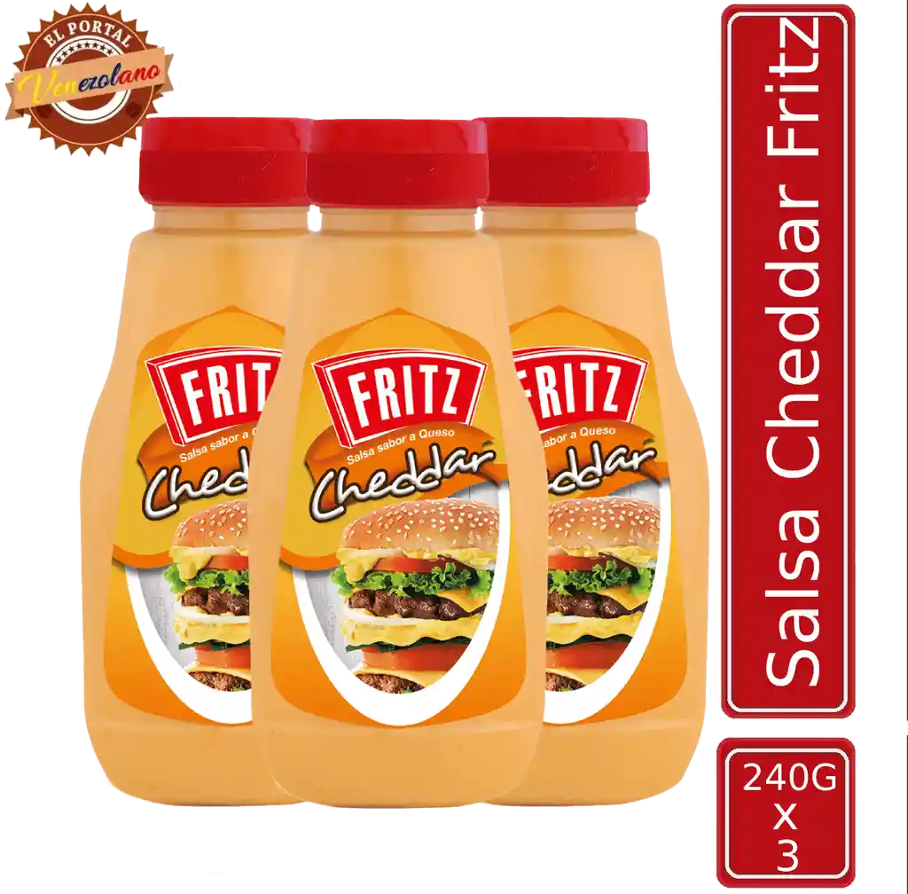 Salsa Cheddar Fritz Venezolana X 3