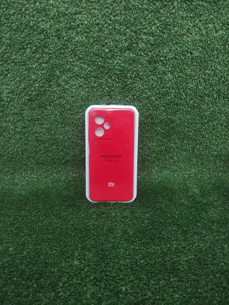 Xiaomi Redmi Poco X5 Pro | Forro Protector| Silicone Case | Rojo | Xiaomi | Carcasa | Funda | Anti Humedad