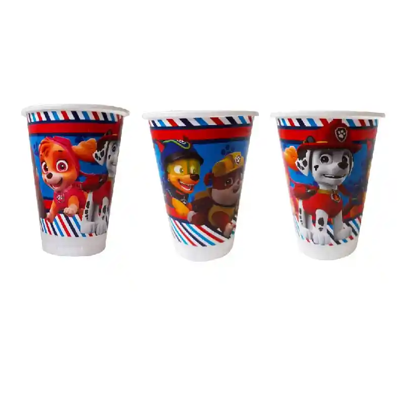 Vasos Decorativos Paw Patrol X 12 Unidades