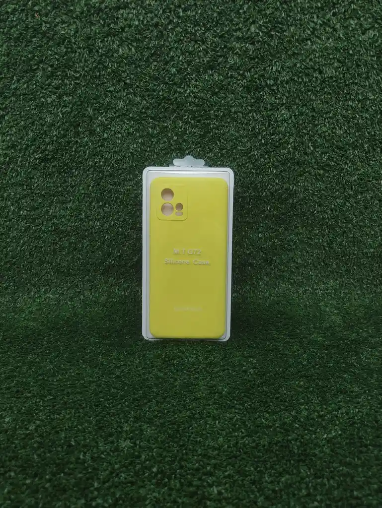 Motorola G72 | Forro Protector| Silicone Case | Amarillo | Motorola | Carcasa | Funda | Anti Humedad