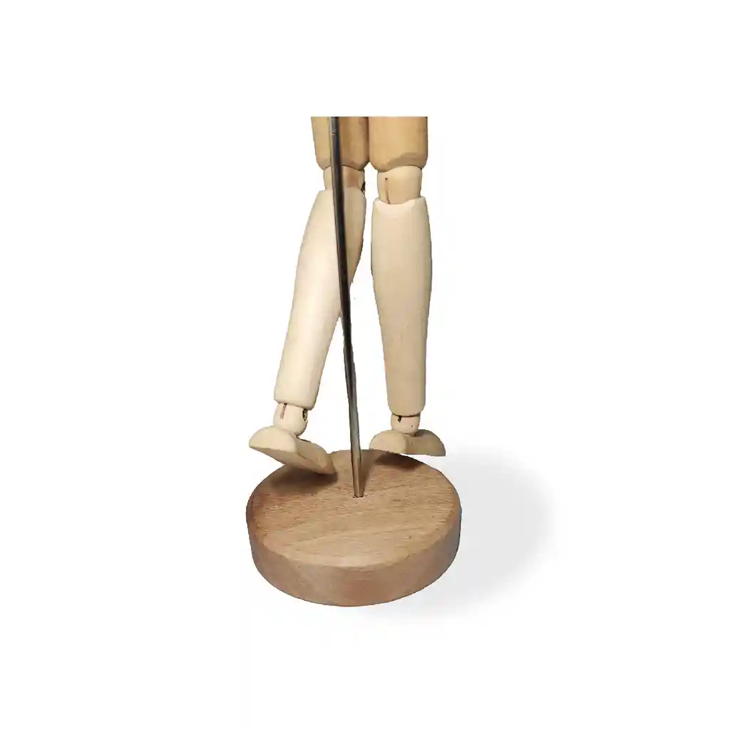 Muñeco Articulado ( M ) Maniquí En Madera 12 X 8.5 X 30 Cm