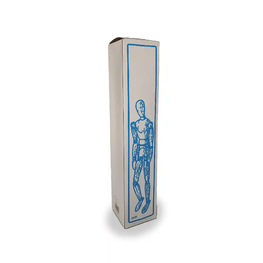 Muñeco Articulado ( M ) Maniquí En Madera 12 X 8.5 X 30 Cm