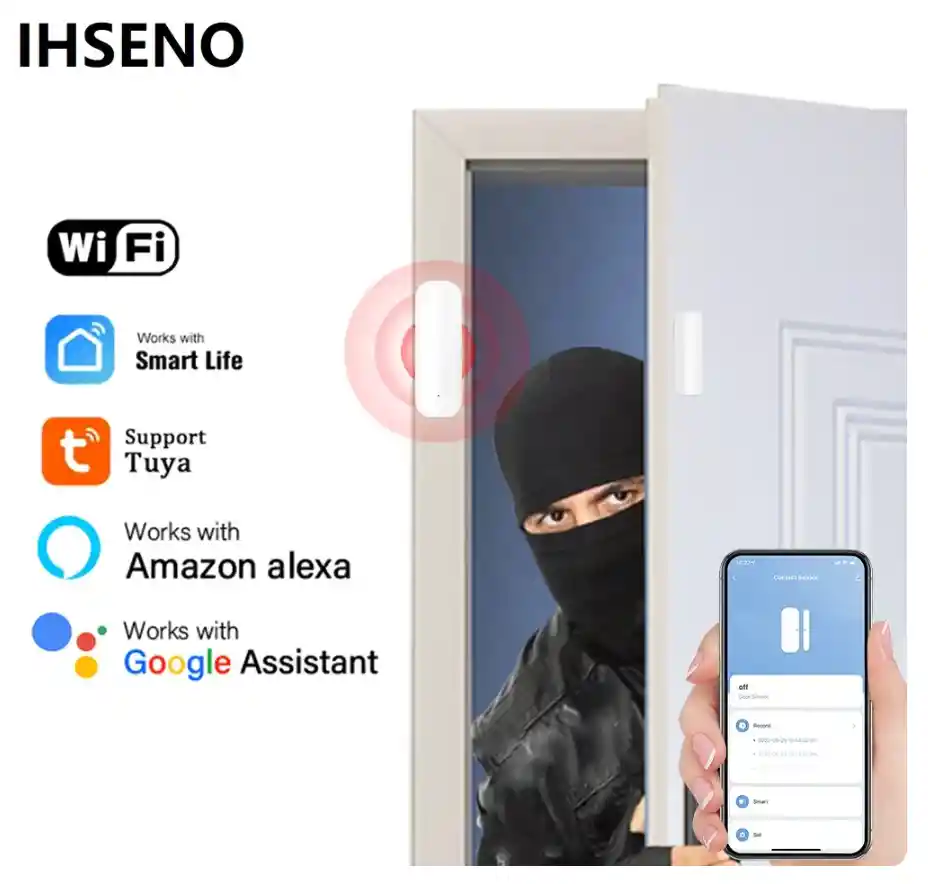 Sensor Seguridad Wifi Puerta Ventana Inteligente Domótica
