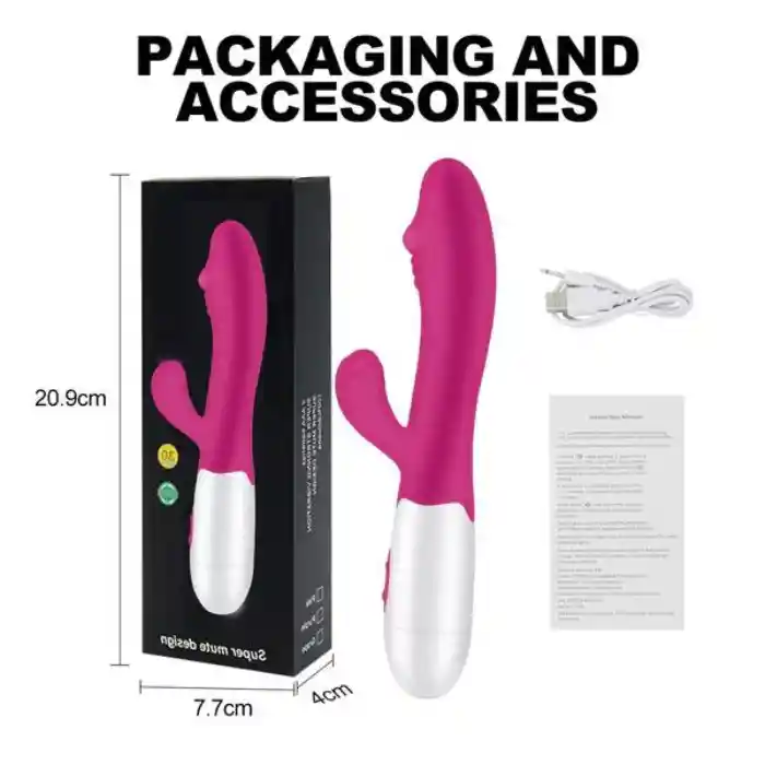 Vibrador Con Doble Estimulación Clítoris Y Punto G Recargable Candry