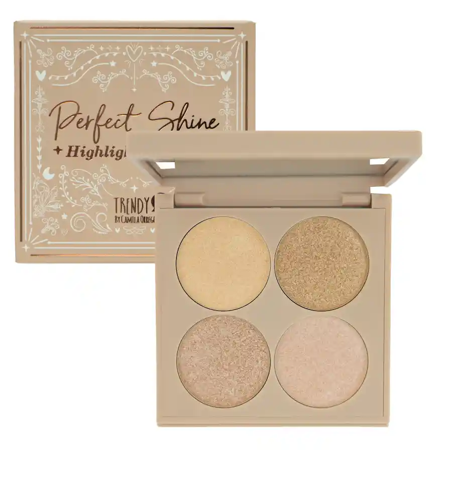  Kit X 4 Iluminadores TRENDY Perfect Shine Ps01 Profesional 
