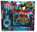 Reloj Digital Mas Billetera De Personaje Para Niño