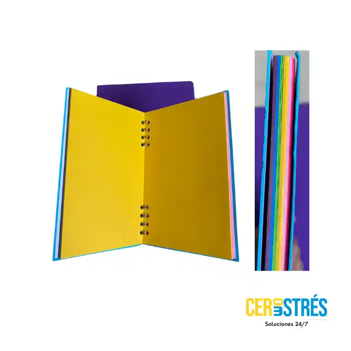 Cuaderno Rainbow 1/2 Carta X 100h