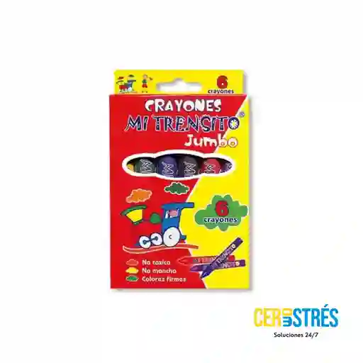Crayolas Extra Jumbo Mi Trensito X 6