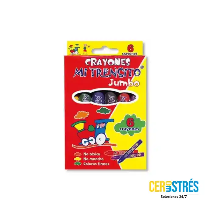 Crayolas Extra Jumbo Mi Trensito X 6