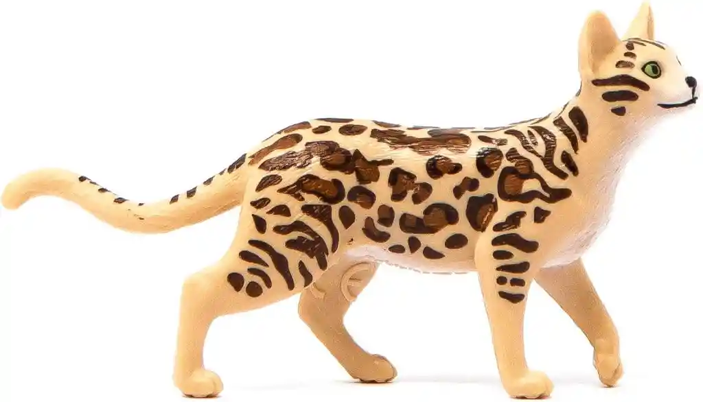 Figura De Animales Gato De Bengala Colección Niños Y Niñas