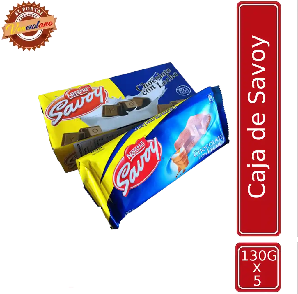 Chocolate Savoy Venezonano 130g X 5