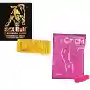 Kit - Sex Bull Potencializador Sexual Masculino 2 Capsulas + Cfem Sexual Femenino 1 Cápsula