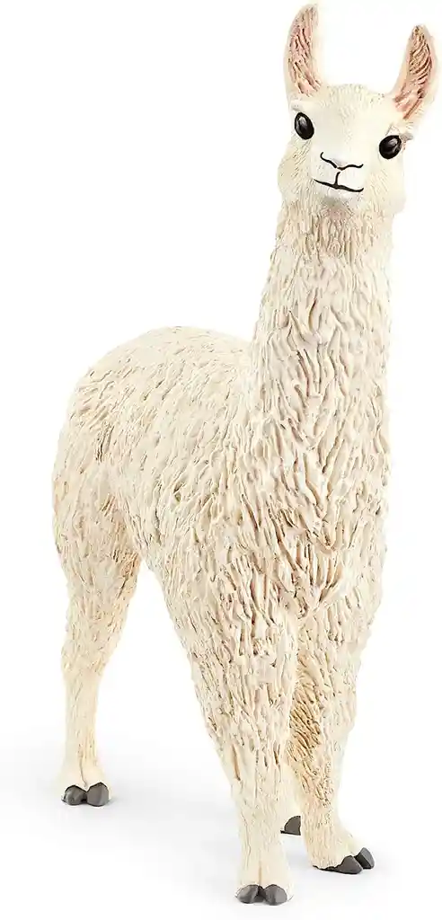 Figura De Animales Llama Blanca Colección Niños Y Niñas