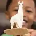 Figura De Animales Llama Blanca Colección Niños Y Niñas