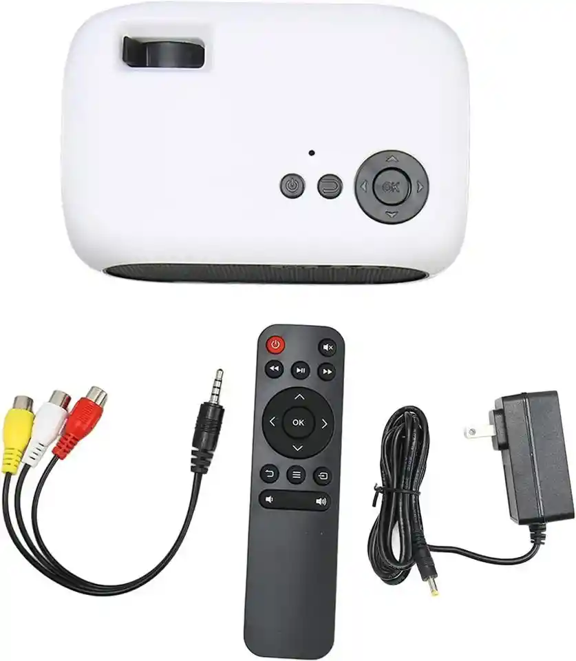 Mini Proyector De Video Hd, Proyector De Cine En Casa Con Sonido Y Control Remoto