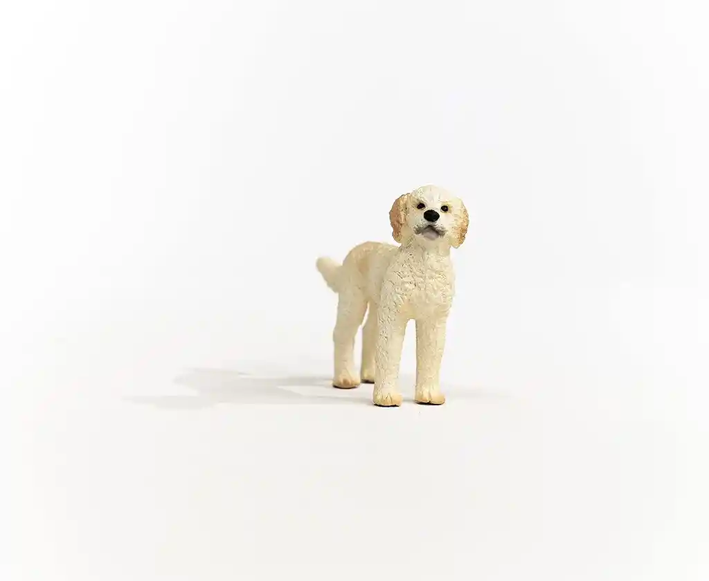 Figura De Animales Perro Doodle Dorado Niños Y Niñas