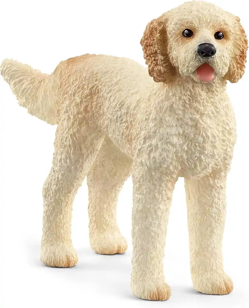 Figura De Animales Perro Doodle Dorado Niños Y Niñas