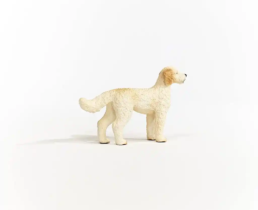 Figura De Animales Perro Doodle Dorado Niños Y Niñas