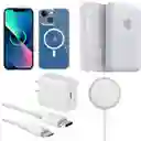 Magsafe Iphone + Batery Pack + Estuche Magsafe + Cargador 25w + Cable 4 En 1