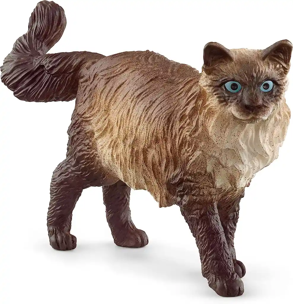 Figura De Animales Gato Ragdoll Colección Para Niños Y Niñas