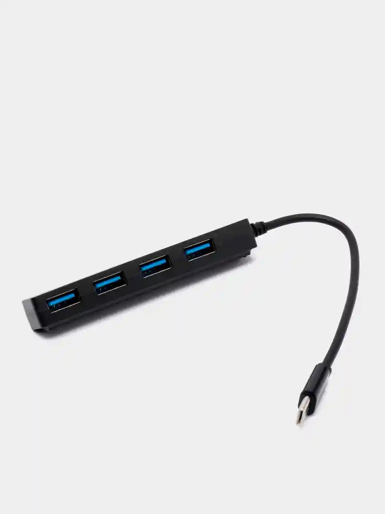 Hub Adaptador Usb Tipo C De 4 Puertos Para Mac Y Windows