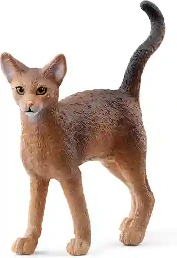 Figura De Animales Gato Abisinio Colección Niños Y Niña