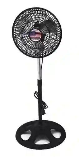 Ventilador Pedestal De Pie 10 Pulgadas Con 3 Aspas De Metal Sin Caja