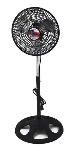 Ventilador Pedestal De Pie 10 Pulgadas Con 3 Aspas De Metal Sin Caja