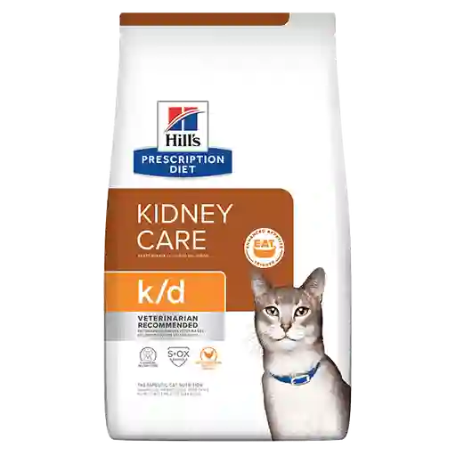 Hills Alimento Para Gatos Adulto Cuidado Renal Kd Renal Hills Gatos K/d 4 Lbs