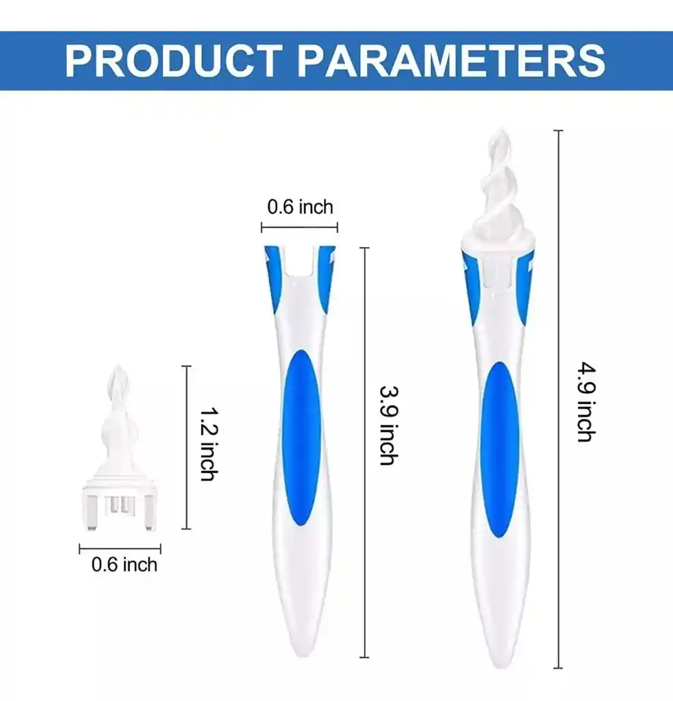 Limpiador Removedor De Cera Oídos Oreja 16 Pczs Kit Suave