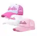 Gorras Barbie Malla Película Ajustable Broche Rosada( Color Aleatorio)